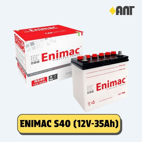 Ắc quy Enimac NS40 - Giá áp dụng cho đổi bình cũ, giá bình mới 1.036.361Đ
