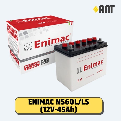 Ắc quy Enimac  NS60L/LS - Giá áp dụng cho đổi bình cũ, giá bình mới 1.189.342Đ