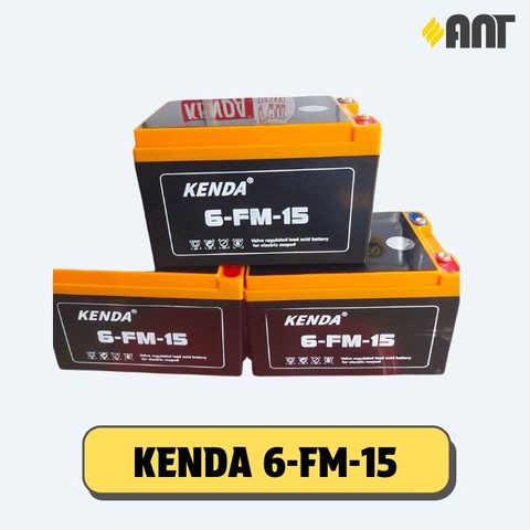 Bộ 4 ắc quy Kenda 6-FM-15 (Giá áp dụng cho đổi bình cũ, giá bình mới 1.750.000Đ)