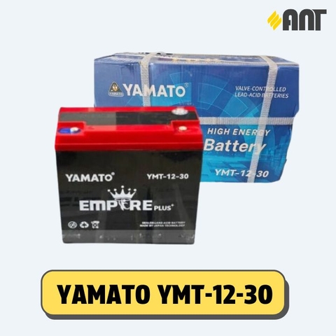 Bộ 4 ắc quy Yamato YMT-12-30 (Giá áp dụng cho đổi bình cũ, giá bình mới 2.250.000Đ)