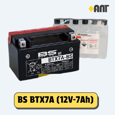 Ắc quy BS BTX7A-H (Giá áp dụng cho đổi bình cũ, giá bình mới 410.000Đ)