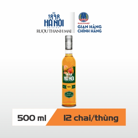 Rượu trái cây HALICO vị thanh mai nồng độ 25% chai 500ml không kèm hộp