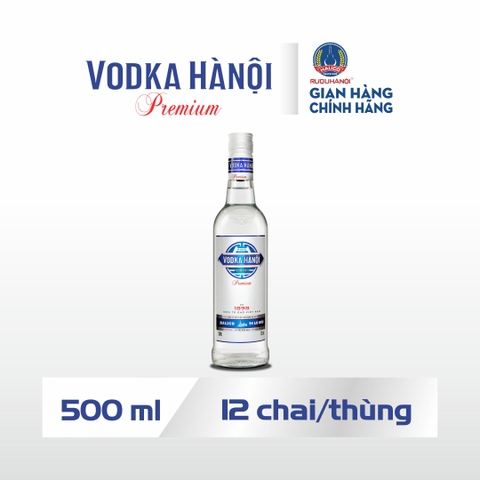 Rượu Vodka Hà Nội Premium HALICO nồng độ 33% chai 500ml không kèm hộp
