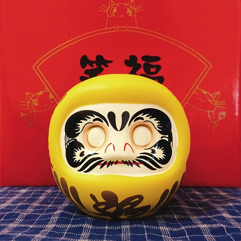 Búp bê Nhật Bản Daruma cầu tài – không tròng 10cm