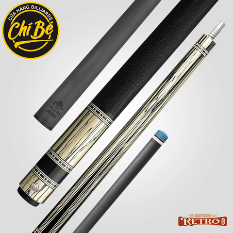 Rhino RETRÔ Ebony Tay da vân kỳ đà ,có chỉa ,12.5mm