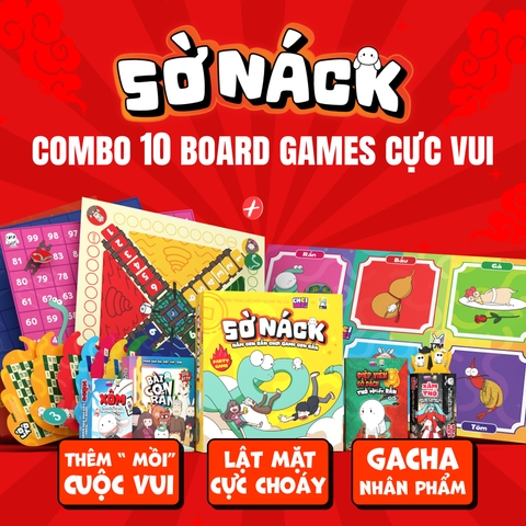 Sờ Náck - Combo 10 Board game cực vui từ Choidee x Thỏ bảy màu