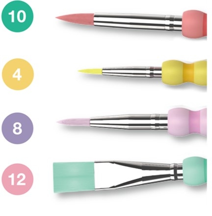 BỘ CỌ VẼ GRIP, MÀU PASTEL