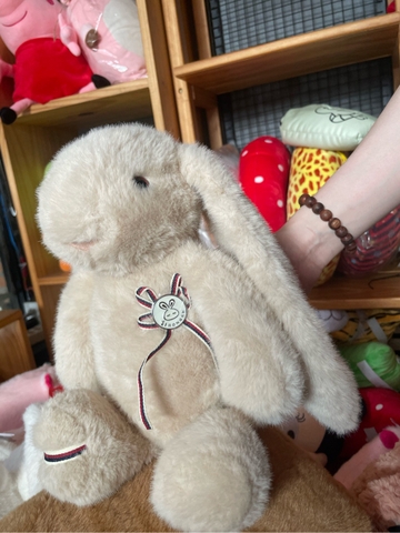 Thú bông Thỏ Bunny lông xù ngồi - Nâu - S2