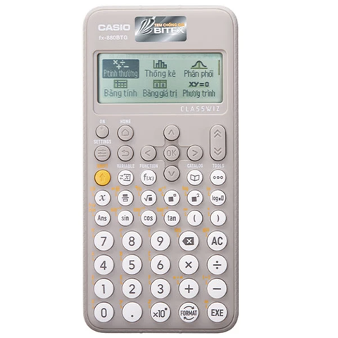Máy tính CASIO FX880BTG-GY (Màu Xám) (TL)