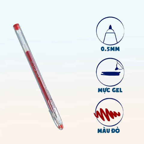 Bút gel Pilot G-1 BL-G1-5T-R - Mực Đỏ