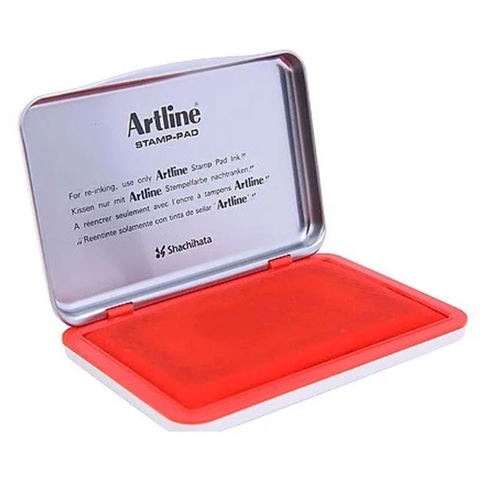 Khay Mực Dấu Artline EHJ-2 - Màu Đỏ - 56x90mm