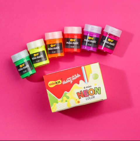 Hộp 6 Màu Nước Colokit Neon WACO-C011