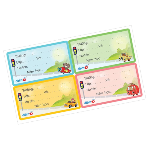 Nhãn Vở Thiên Long TP-NBL02 - 4 Xấp (4 Nhãn/Xấp)