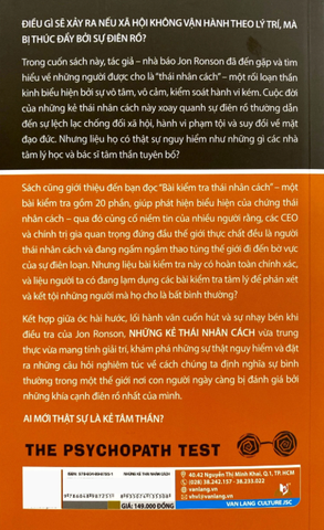 Tâm Lý Học Biến Thái - Những Kẻ Thái Nhân Cách