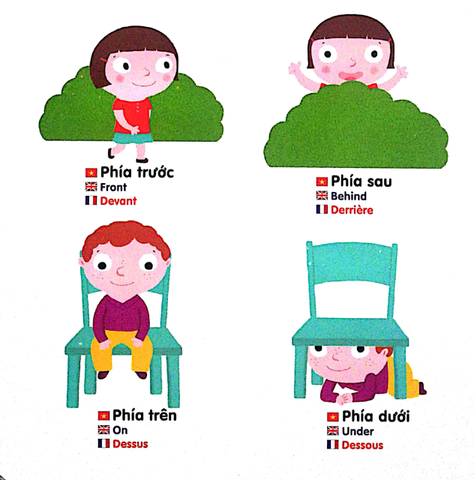 Sách Chuyển Động Thông Minh Đa Ngữ Việt - Anh - Pháp: Các Từ Trái Nghĩa - Opposites - Les Contraires