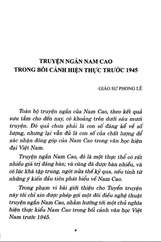 Tuyển Tập Truyện Ngắn - Chí Phèo - Nam Cao