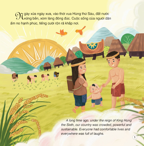 Truyện Cổ Tích Việt Nam - Thánh Gióng (Song Ngữ Việt - Anh) - Thùy Dương