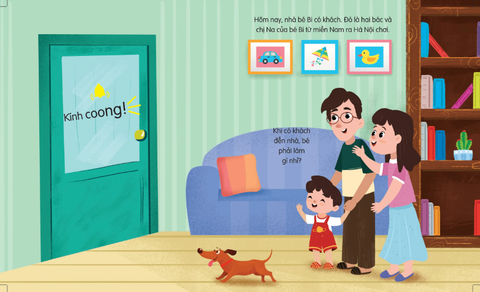 Sách Âm Thanh - Bé Ngoan Học Lễ Phép - Khánh Vân, Quỳnh Rùa