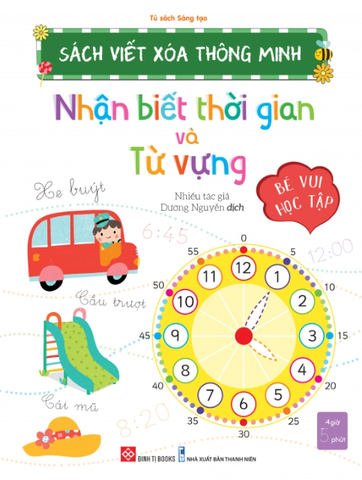 Sách Viết Xóa Thông Minh - Nhận Biết Thời Gian Và Từ Vựng