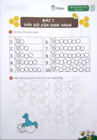 Ong Vàng Học Toán (Dành Cho Trẻ 4 - 6 Tuổi) - Tập 2