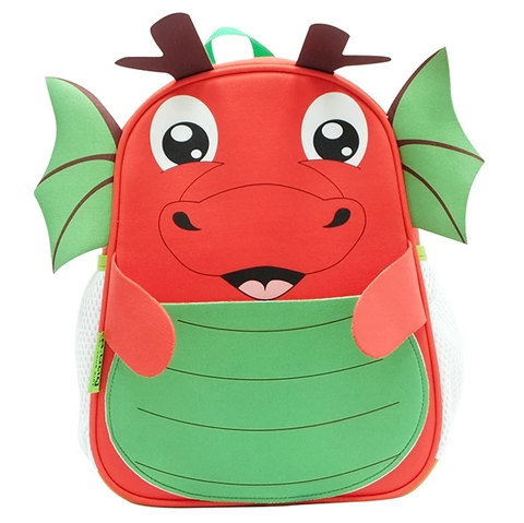 Ba Lô Mẫu Giáo Thìn Vải Mút Xốp B-12-041 - Màu Đỏ