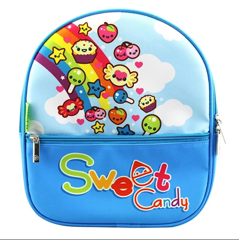 Ba Lô Mẫu Giáo Wonderland-Candy B-12-059 - Vải Chống Thấm - Màu Xanh Dương