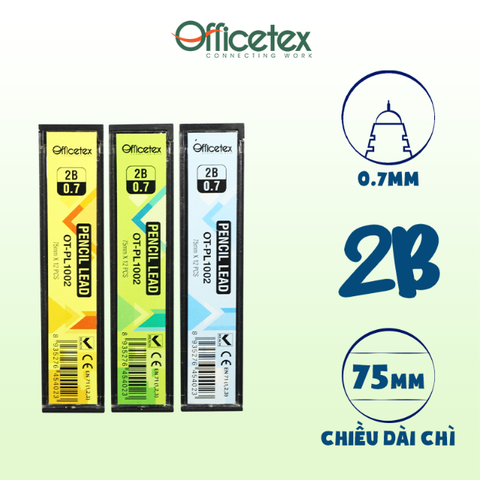 Ruột chì bấm 0.7mm/OT-PL1002 (12 cái/hộp) - Random Màu Bao Bì