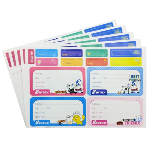 Nhãn Vở Best Friend LB04 (20 Nhãn Vở)