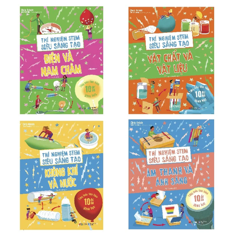 Bộ Sách Thí Nghiệm Stem Siêu Sáng Tạo (Bộ 4 Cuốn)