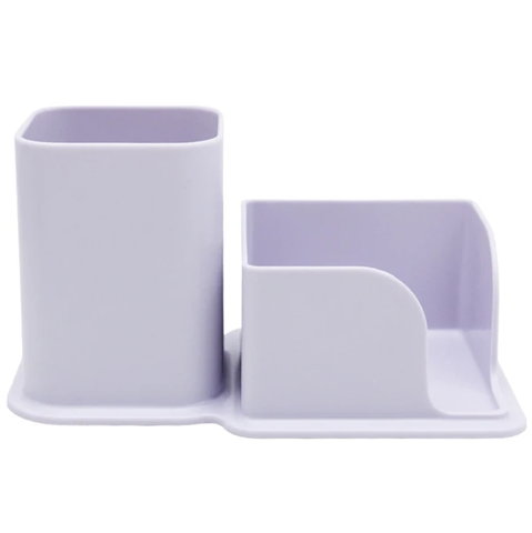 Ống Cắm Bút & Khay Giấy Note PS-003 - Màu Tím
