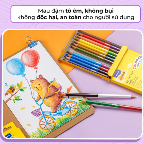 Hộp 20 Bút Chì Màu 2 Đầu Colokit CPC-C035