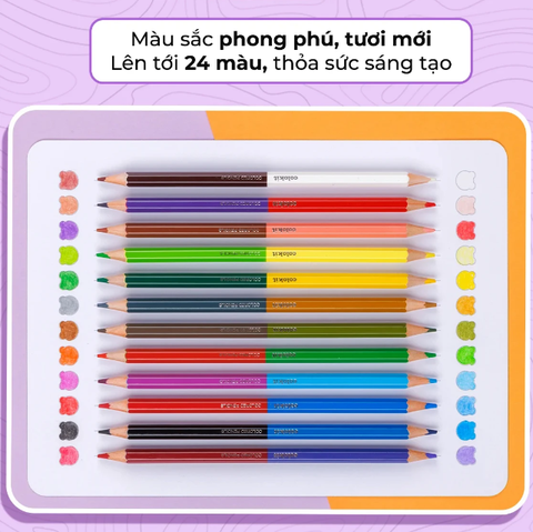 Hộp 20 Bút Chì Màu 2 Đầu Colokit CPC-C035
