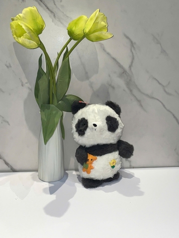 Thú bông nhỏ Panda ôm gấu len lông xù