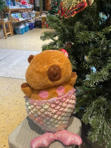 Thú bông Capybara tiên cá lông xù - S2