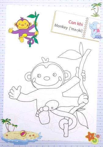 Tập Tô Màu Mẫu Giáo - Chủ Đề Động Vật (2022)