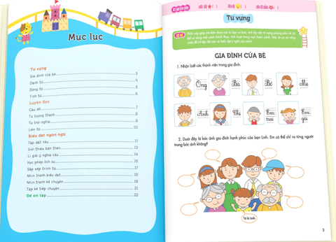 Bé Vào Lớp 1 - Bé Học Ngôn Ngữ (Dành Cho Bé Từ 4-6 Tuổi)