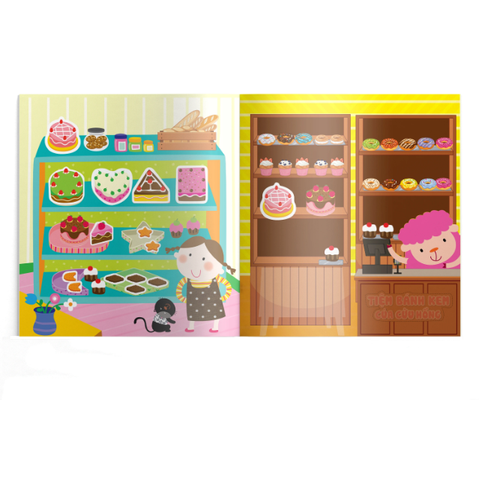 Sticker Sáng Tạo IQ - Tiệm Bánh Kem Của Cừu Hồng - Đông A