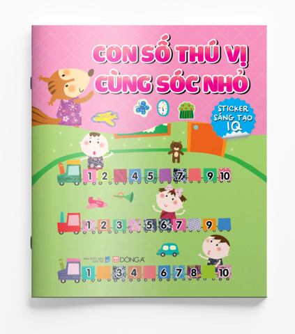 Sticker Sáng Tạo IQ- Con Số Thú Vị Cùng Sóc Nhỏ
