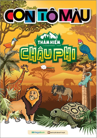 Con Tô Màu - Thám Hiểm Châu Phi (24 Stickers)