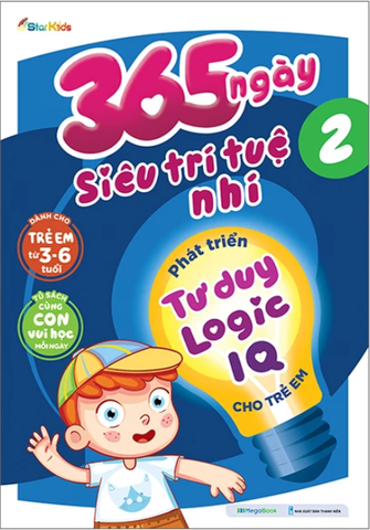 365 Ngày Siêu Trí Tuệ Nhí - Phát Triển Tư Duy Logic Iq Cho Trẻ Em 2 (2 Trang Stickers)