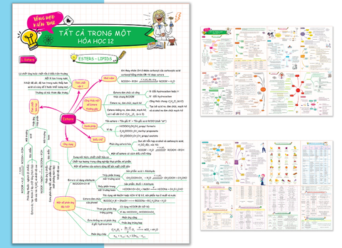 Bộ 3 Tờ Tổng Hợp Kiến Thức - Tất Cả Trong Một- Hóa Học 10-11-12