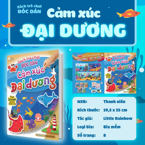 Sách Trò Chơi Bóc Dán Cảm Xúc - Đại Dương