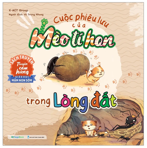 Cuộc Phiêu Lưu Của Mèo Tí Hon - Trong Lòng Đất (20 Stickers Con Vật Đáng Yêu)