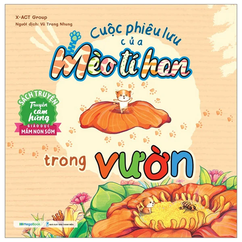 Cuộc Phiêu Lưu Của Mèo Tí Hon - Trong Vườn (20 Stickers Con Vật Đáng Yêu)