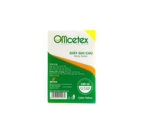 Giấy Ghi Chú Officetex 3X2 Cyber - Màu Vàng