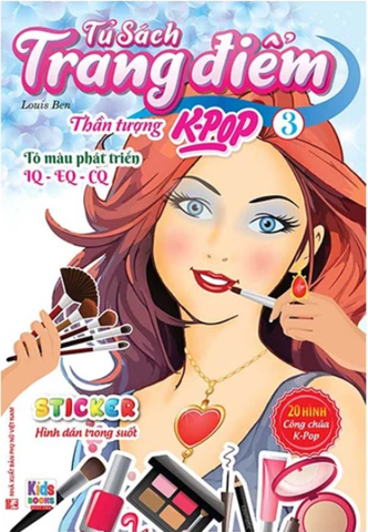 Tủ Sách Trang Điểm - Thần Tượng K-Pop - Tập 3 - Sticker Hình Dán Trong Suốt