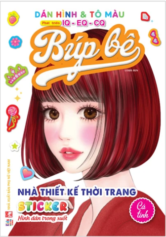 Dán Hình & Tô Màu Búp Bê - Nhà Thiết Kế Thời Trang - Cá tính - Sticker Trong Suốt