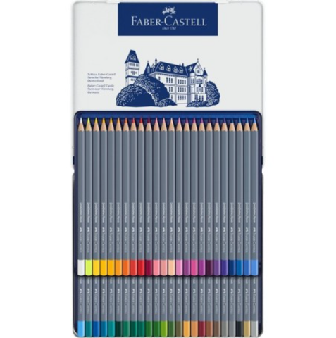 CHÌ MÀU NƯỚC GOLDFABER, HỘP THIẾC 48 MÀU