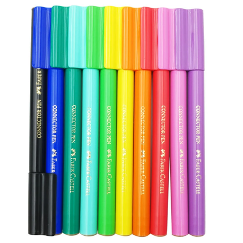 Hộp Màu Sáng Tạo Faber-Castell GOOD VIBES  - 10 Bút Lông Màu + 6 Chì Màu Nước + 1 Cọ