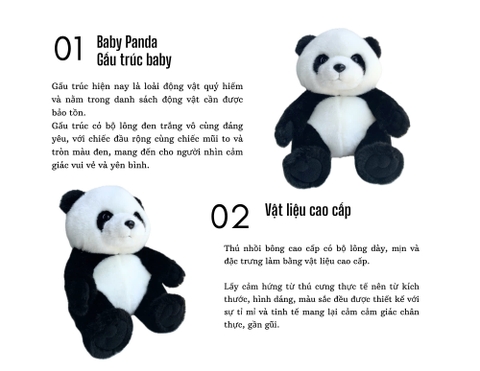 Thú nhồi bông BE MY - Baby panda